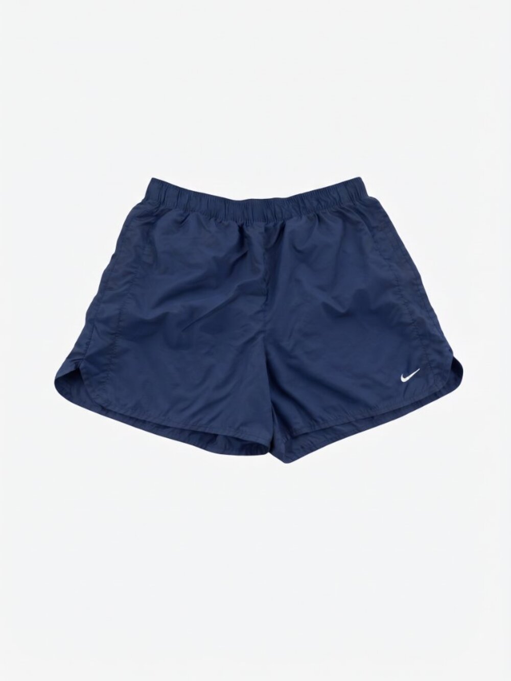 Nike Navy Blue Nylon Athletic Running Shorts